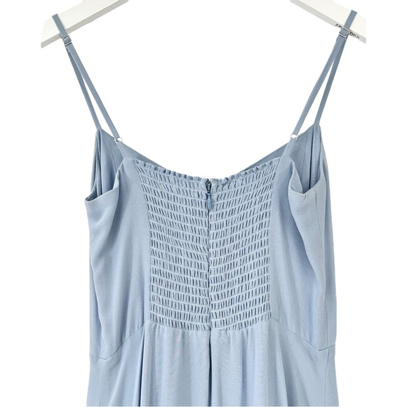 Reformation Emersyn Pastel Baby Blue Fitted Bodice Adjustable Strap Maxi Dress - Picture 6 of 9